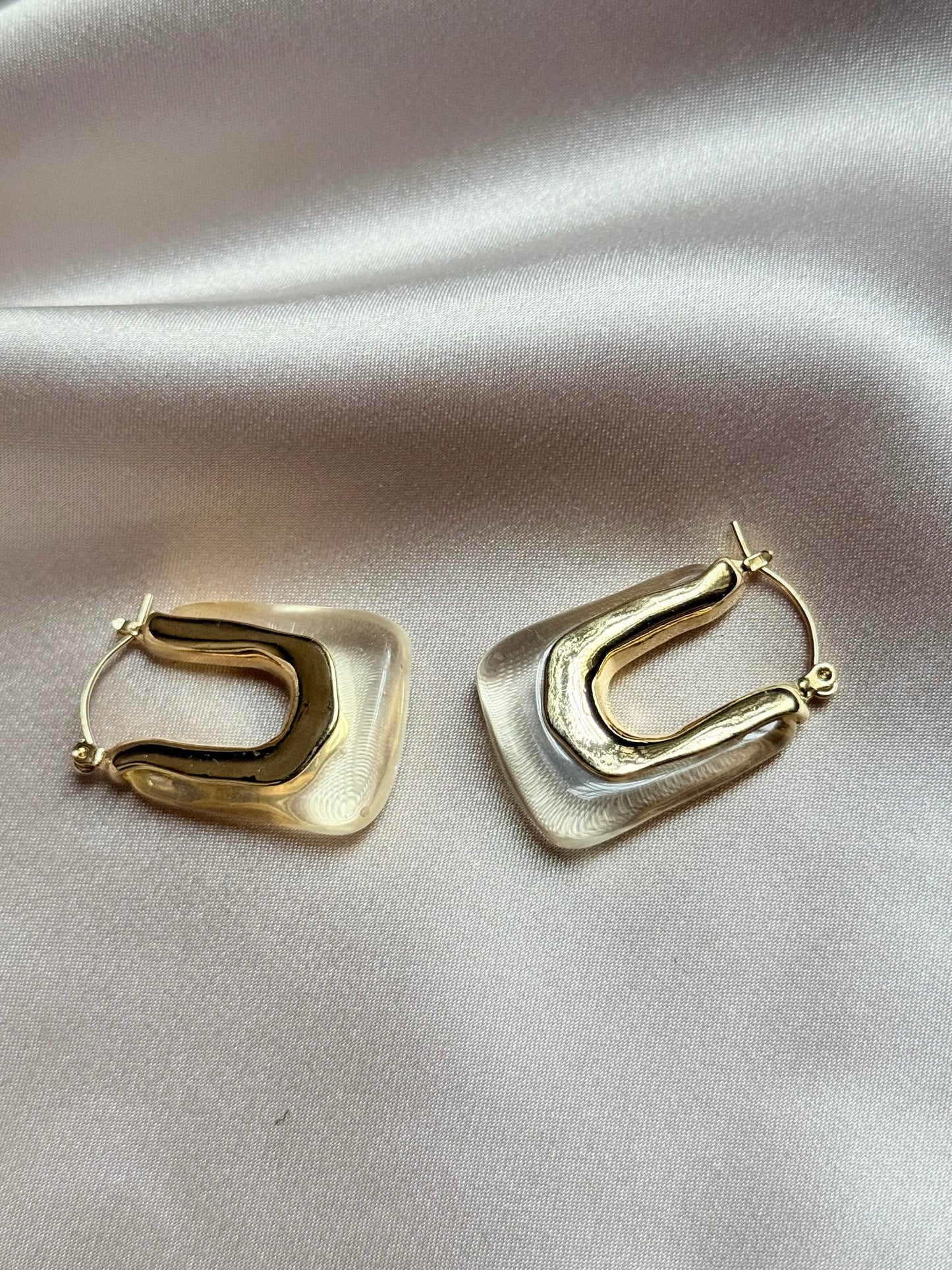 Transparent Resin Earrings For Women