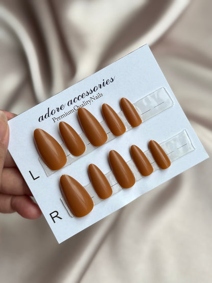 Almond shape nails press on 10pcs
