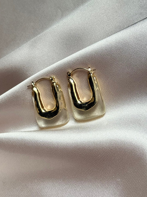 Transparent Resin Earrings For Women