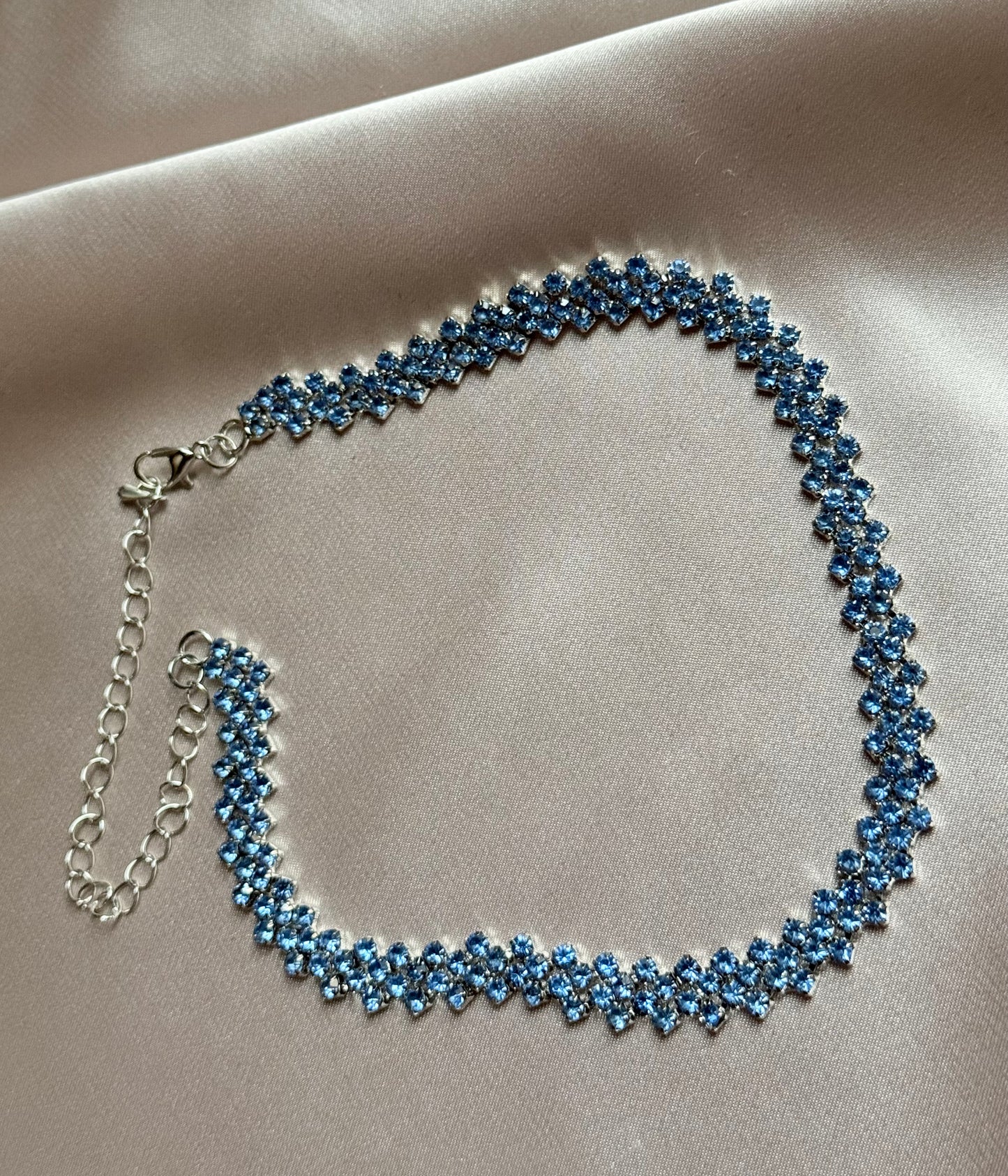 Rhinestone Choker Geometric Crystal Necklace