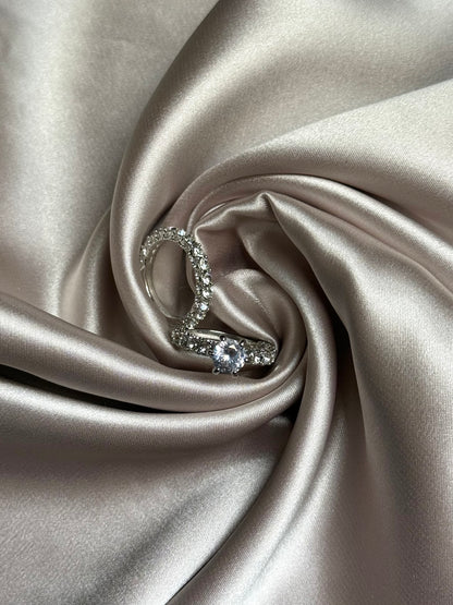 2pcs Fashionable Exquisite Luxury Rings for Women