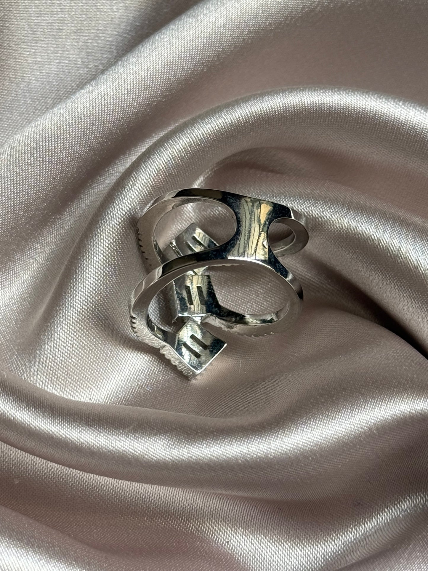 New Fashion Double Layer 3-GRAIN Zircon Ring