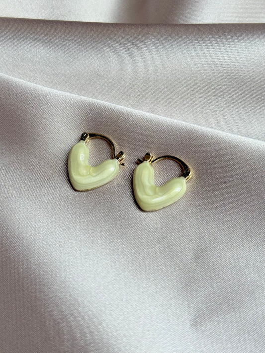 Minimalist Love Heart Drop Earrings for Women