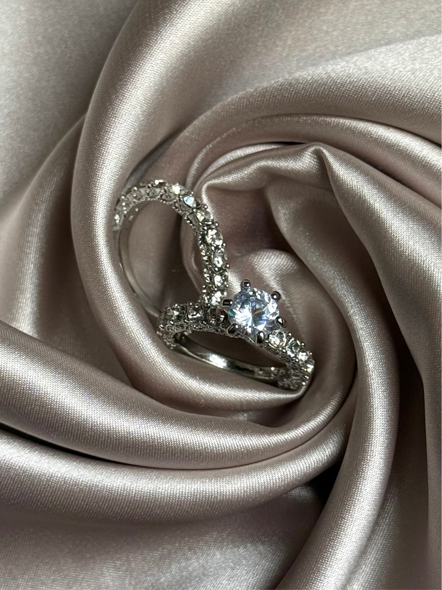 2pcs Fashionable Exquisite Luxury Rings for Women