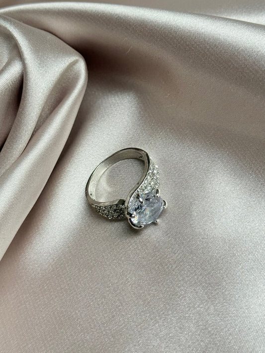 Asscher Cut 2.5Ct D Color Moissanite Diamond Ring