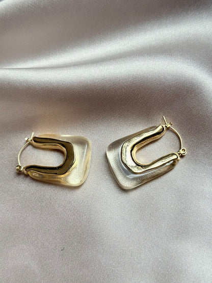 Transparent Resin Earrings For Women