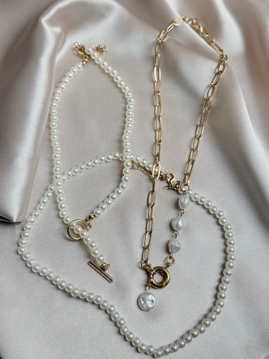 Elegant Pearl Multi-layer Necklace