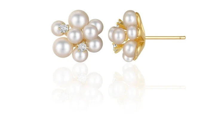Trendy Imitated Pearl Stud Earrings