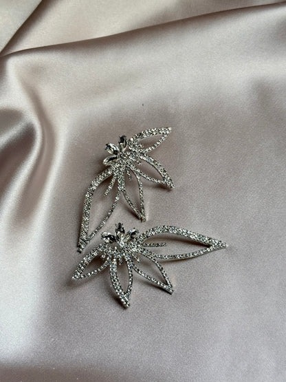 Shiny Rhinestone Drills Butterfly Dangle Earrings For Women
