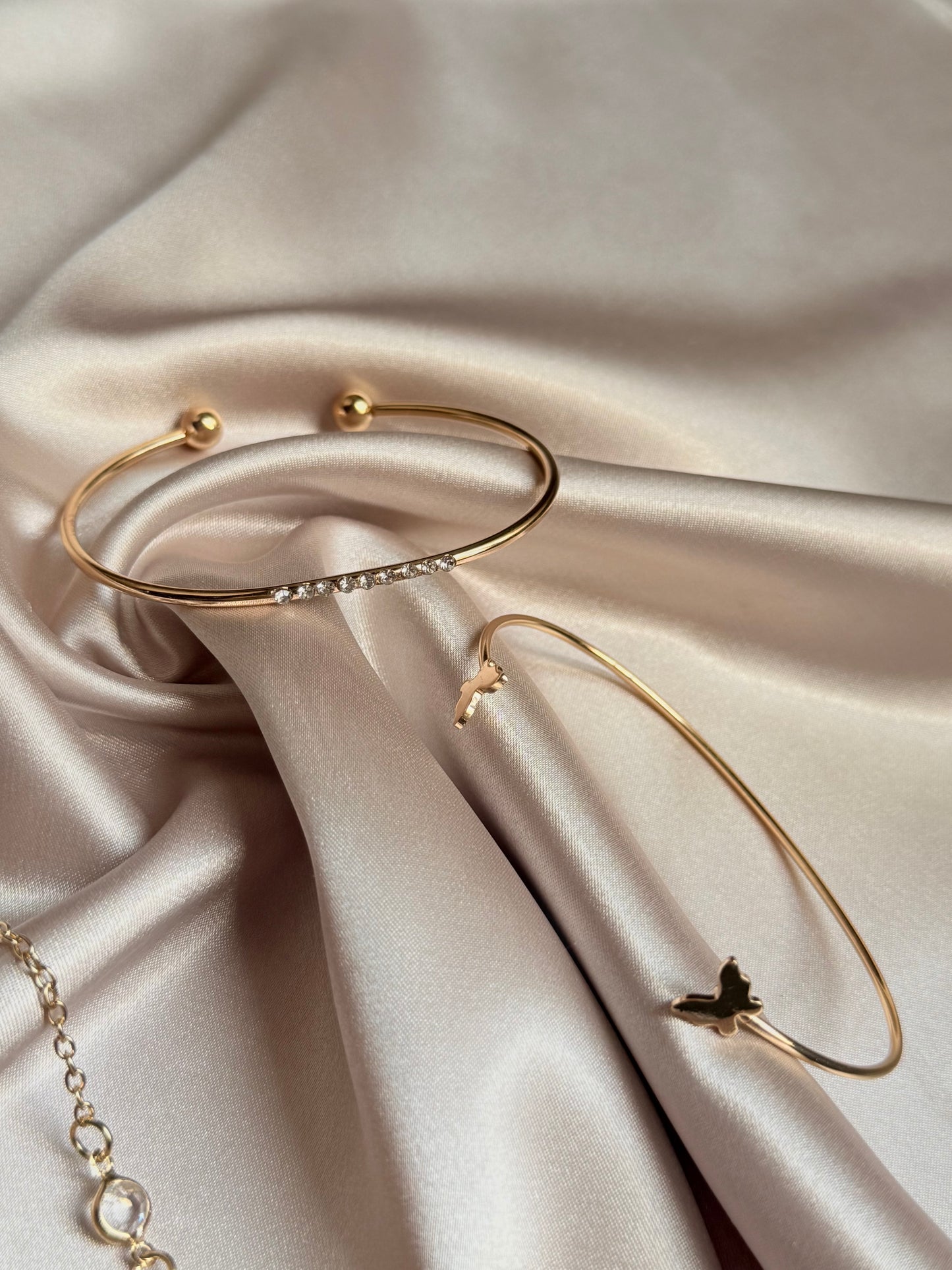 Gold Color Stainless Steel Colorfast Clasp Bracelets