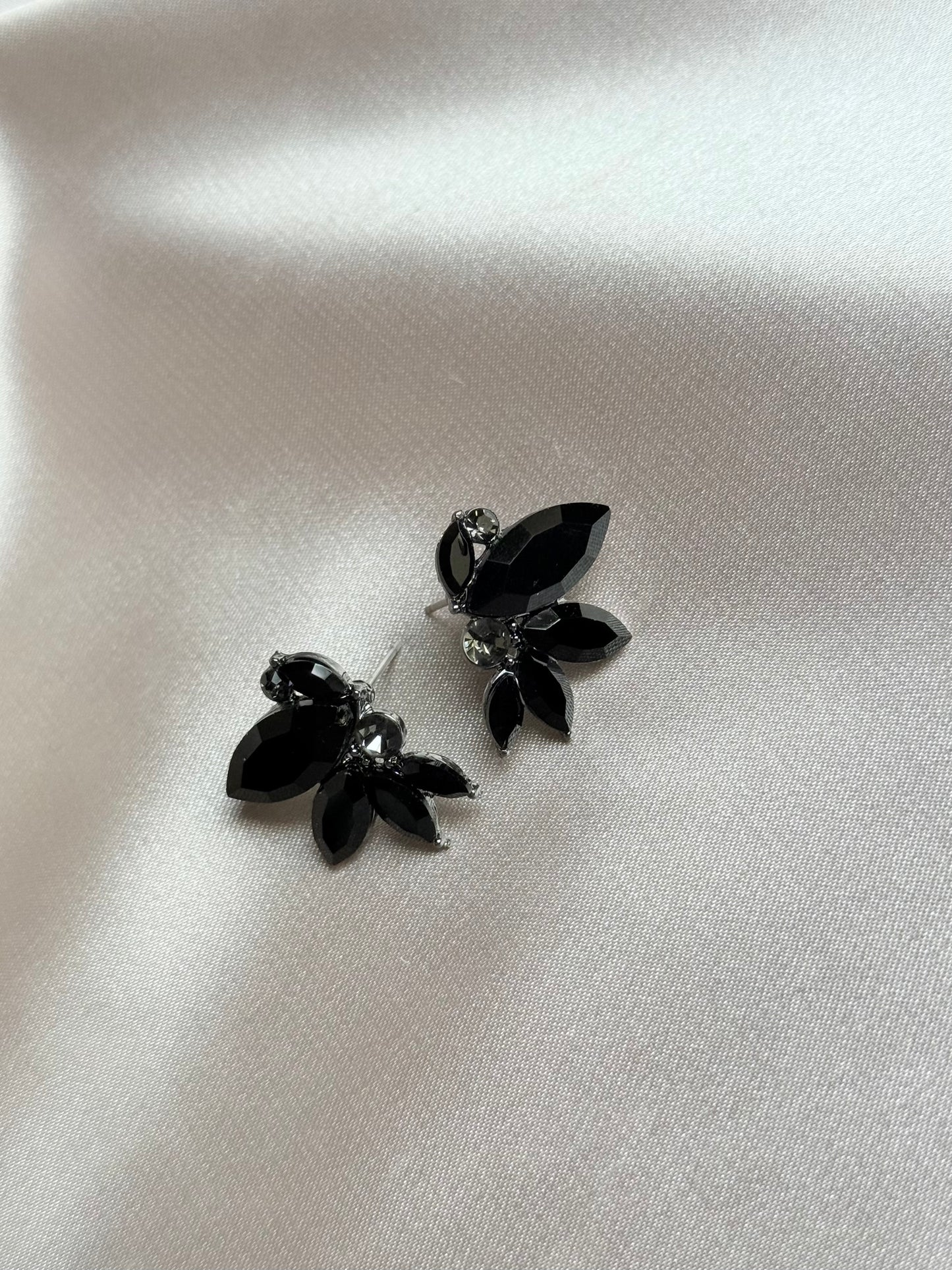 Unique Symmetrical Acrylic Opal Stone Stud Earrings