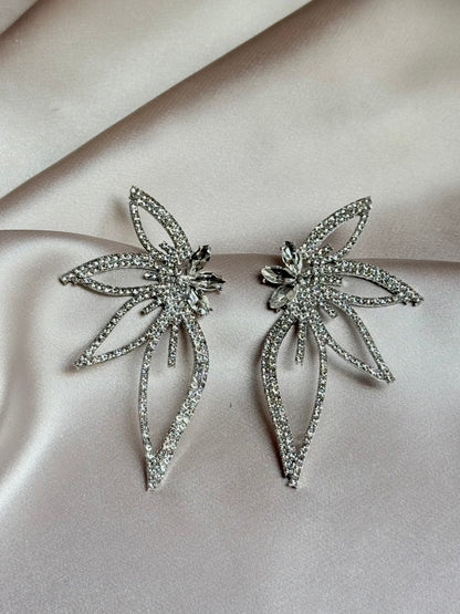Shiny Rhinestone Drills Butterfly Dangle Earrings For Women