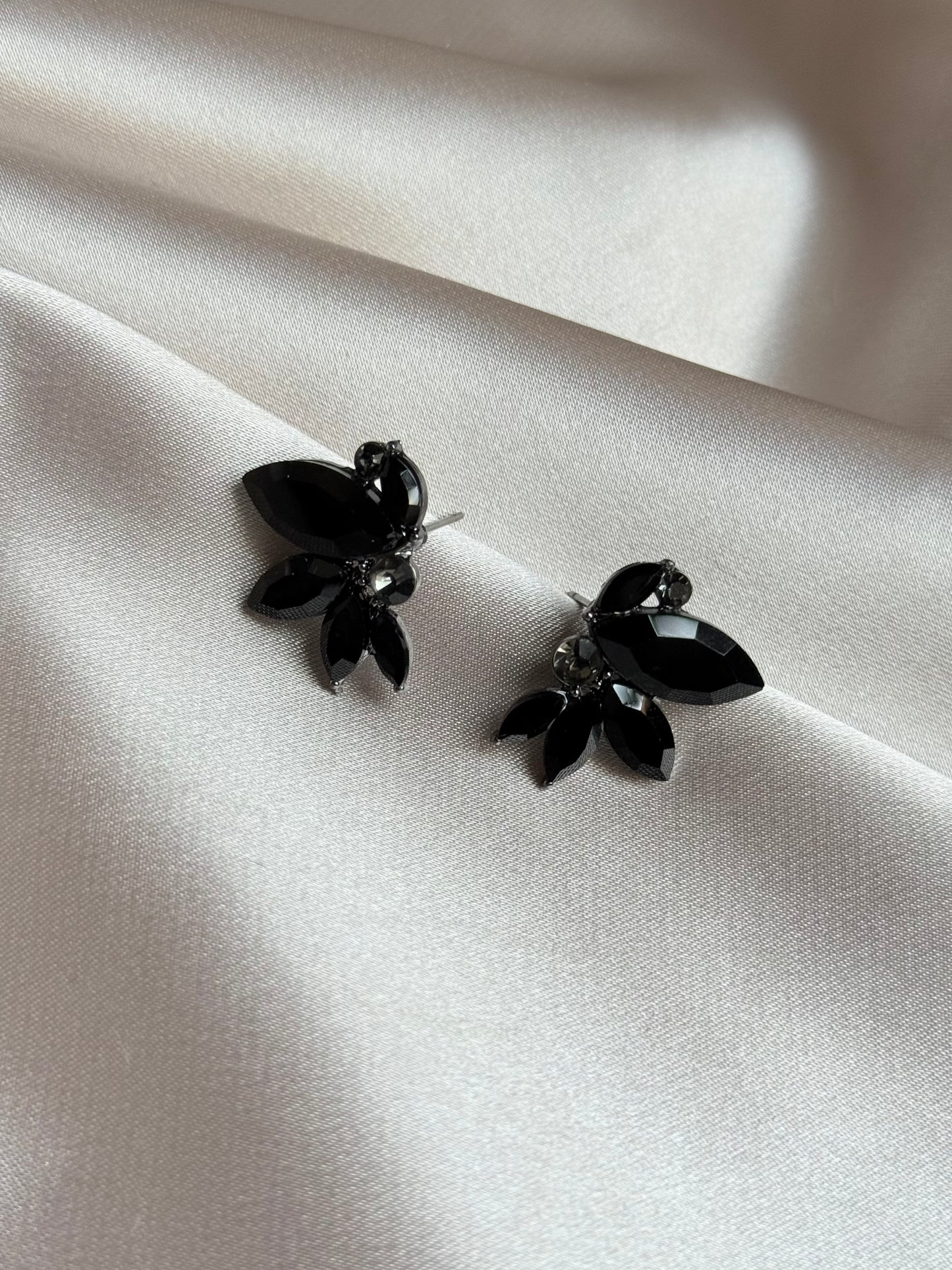 Unique Symmetrical Acrylic Opal Stone Stud Earrings