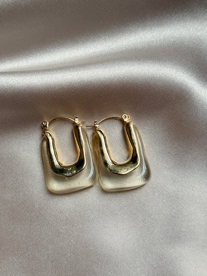 Transparent Resin Earrings For Women